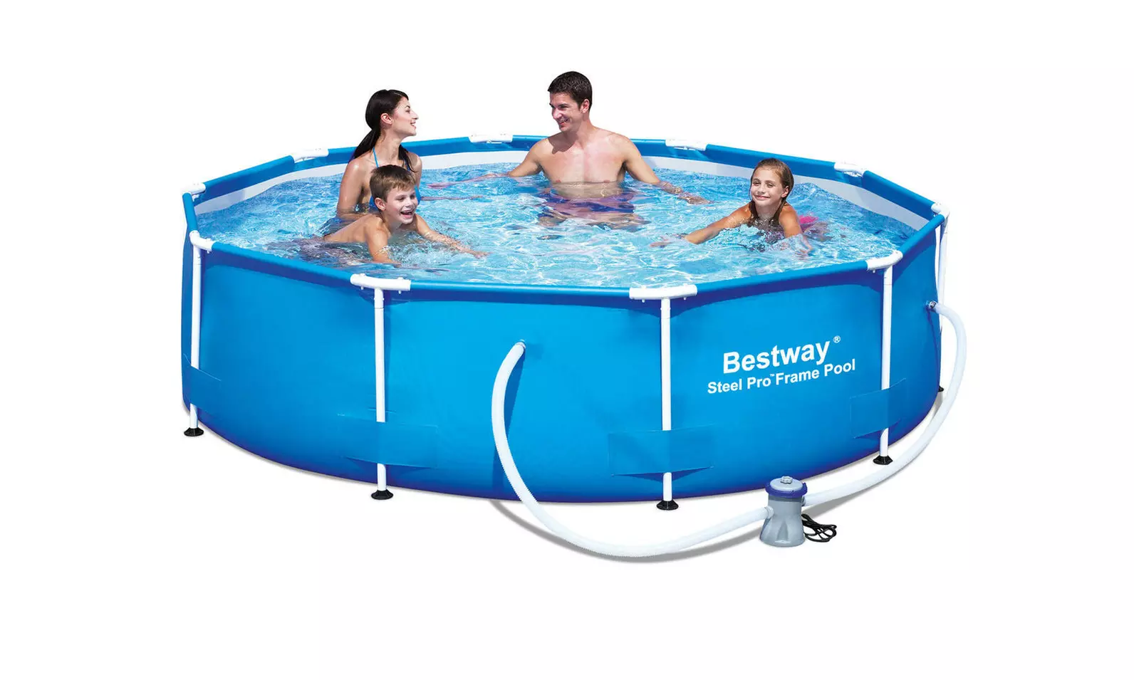 10 Feet x 30 Inches Steel Pro Frame Round Above Ground Swimming Pool Set - Primary Image