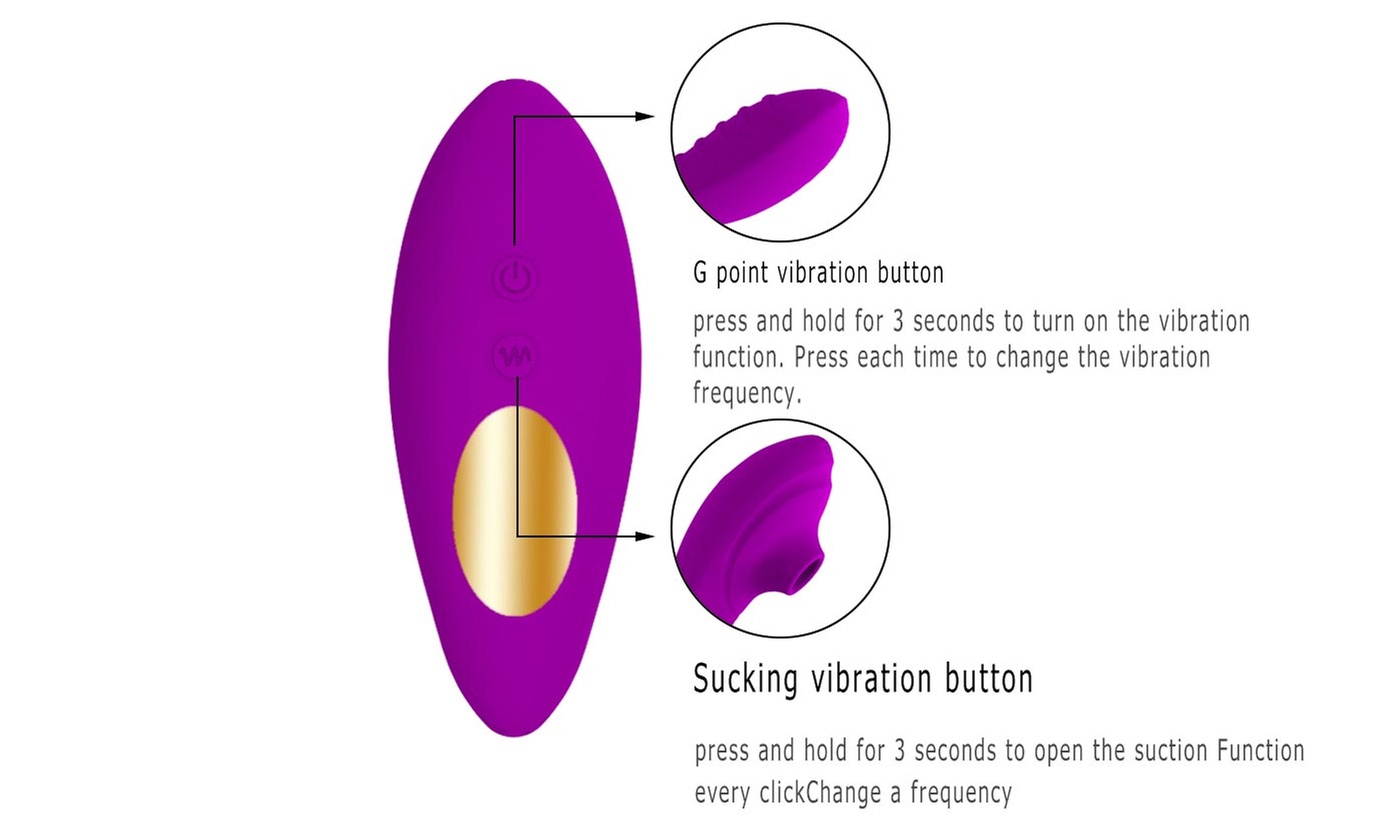 10 Speeds Sucking Vibrator Clit Dildo G spot Massager Sex Toy