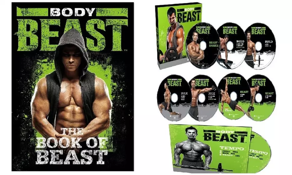 Beachbody BODY BEAST Home Workout 8 DVD Set store Exercise Fitness Strength Complete