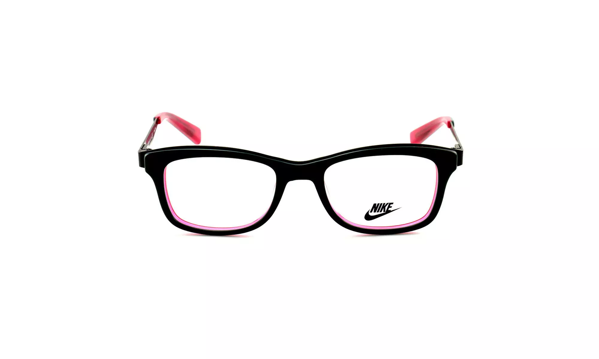 Nike Eyeglasses NIKE 7225 001 Black 47 18 135 Plastic Demo Lens - Primary Image