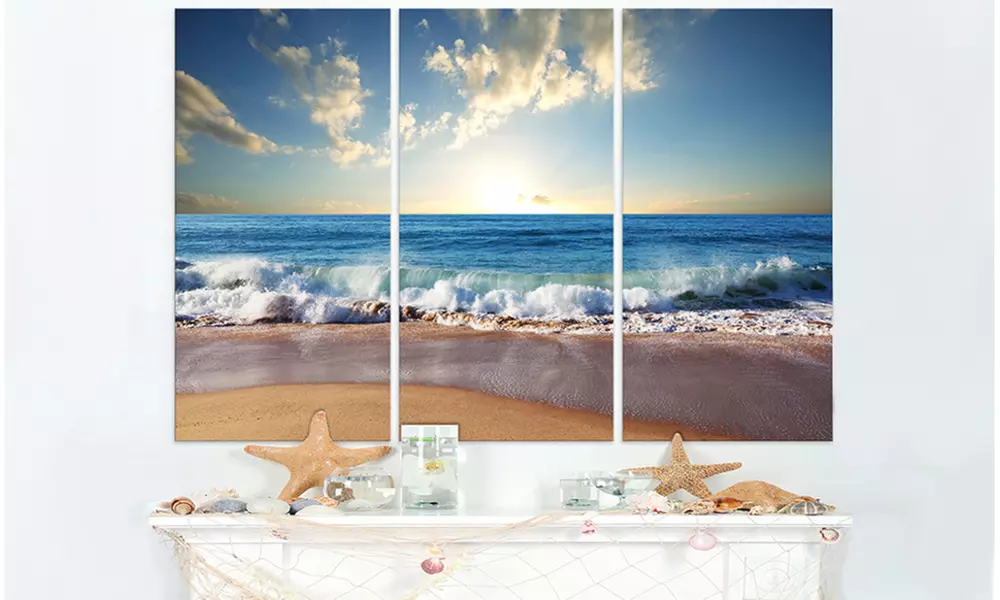 3-Panel Gallery-Wrapped Canvas Art Print - Primary Image