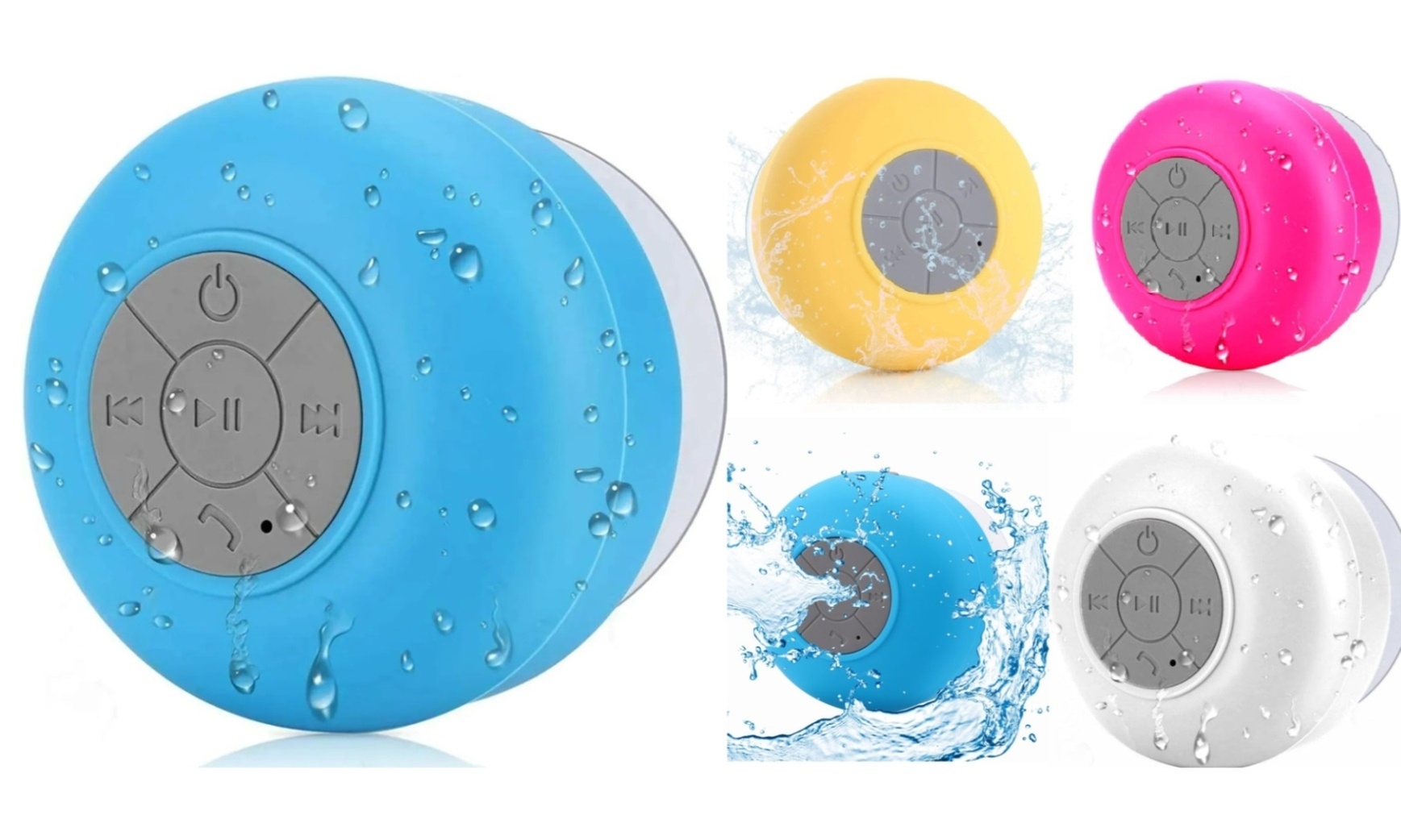 Bluetooth Shower Speaker Waterproof, HD Quality, Stereo & Built-in Mic