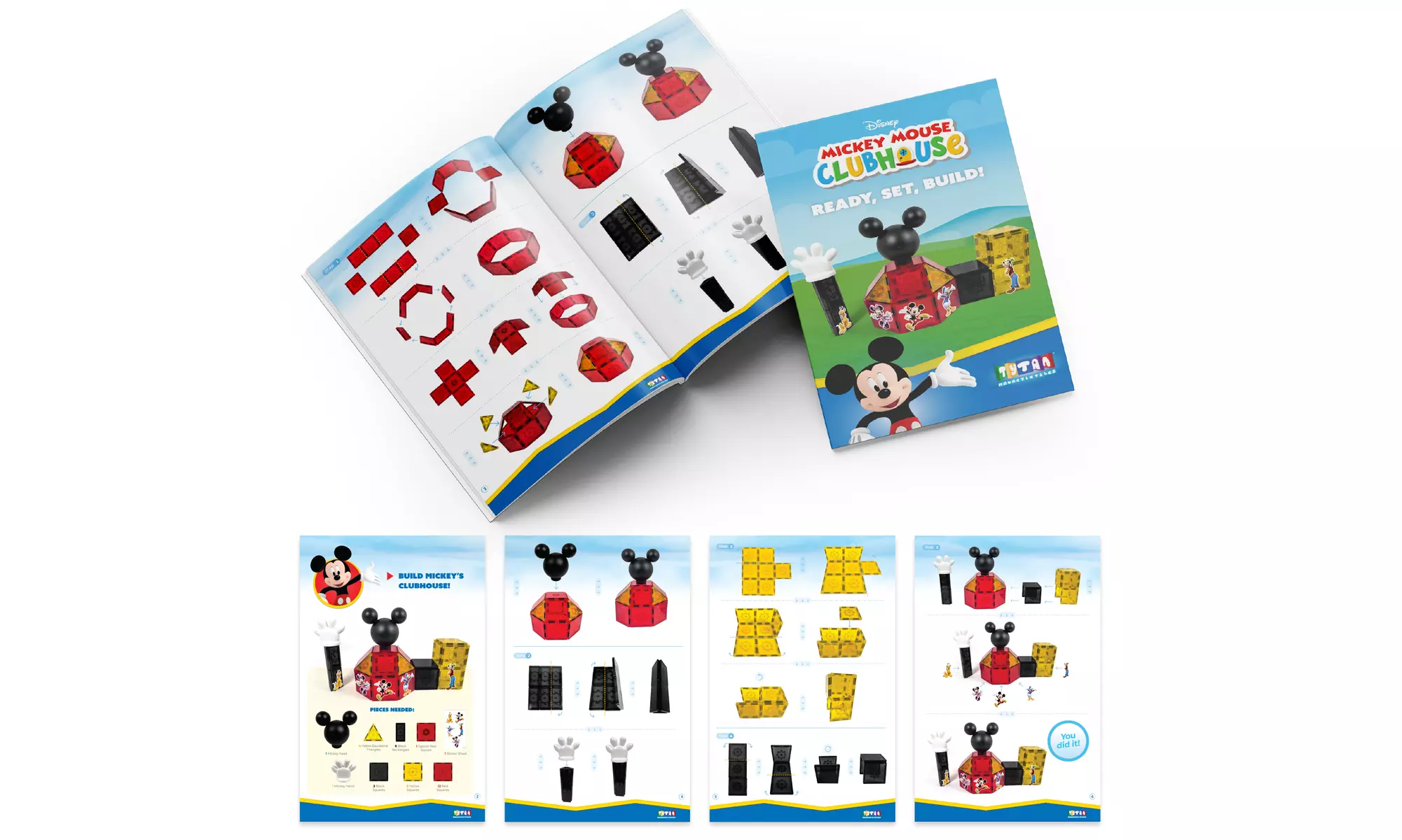 Disney Mickey Mouse Clubhouse Magnetic Tiles by Tytan Toys