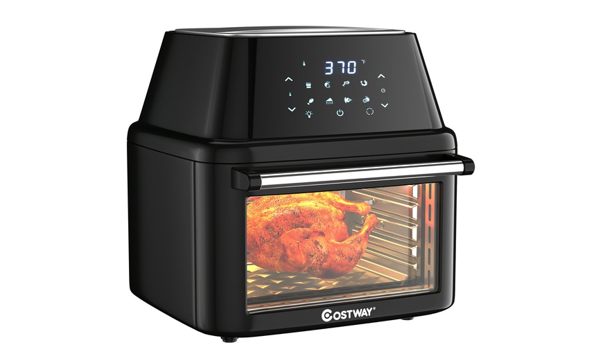 19 QT Multi-functional Air Fryer Oven 1800W Dehydrator Rotisserie W ...