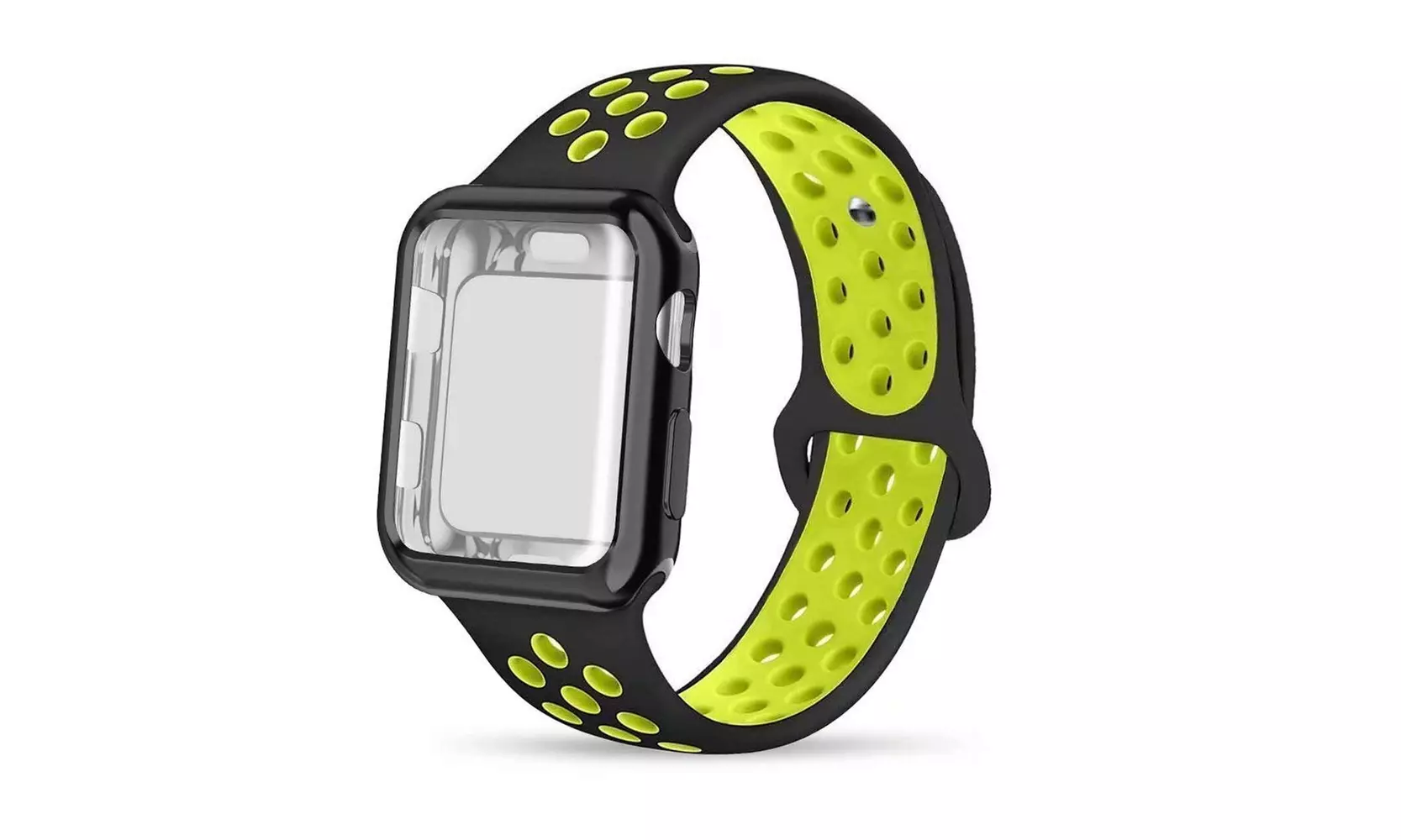 Sports Strap Wrist Band Loop W/ Screen Protector Bumper Case For Apple Watch