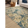 Image 4: Mariner Field Blue Area Rug