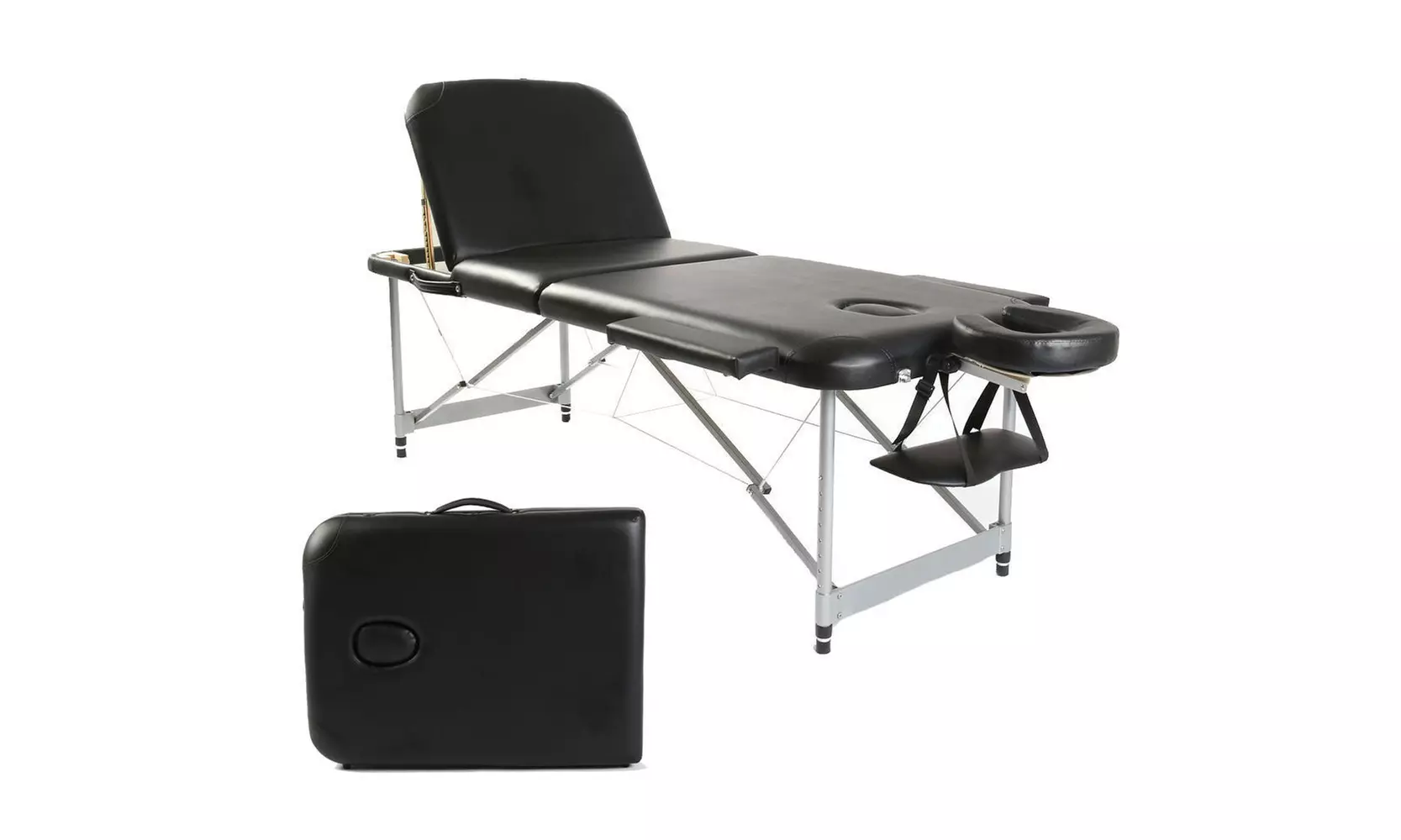 3 Section Professional Portable Massage Table, Adjustable SPA Bed - Primary Image