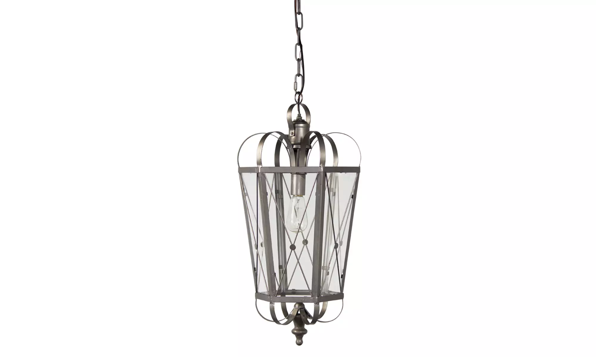 Hanging Lamp 12" x 27"H Iron (Max 40W) - Second Medium