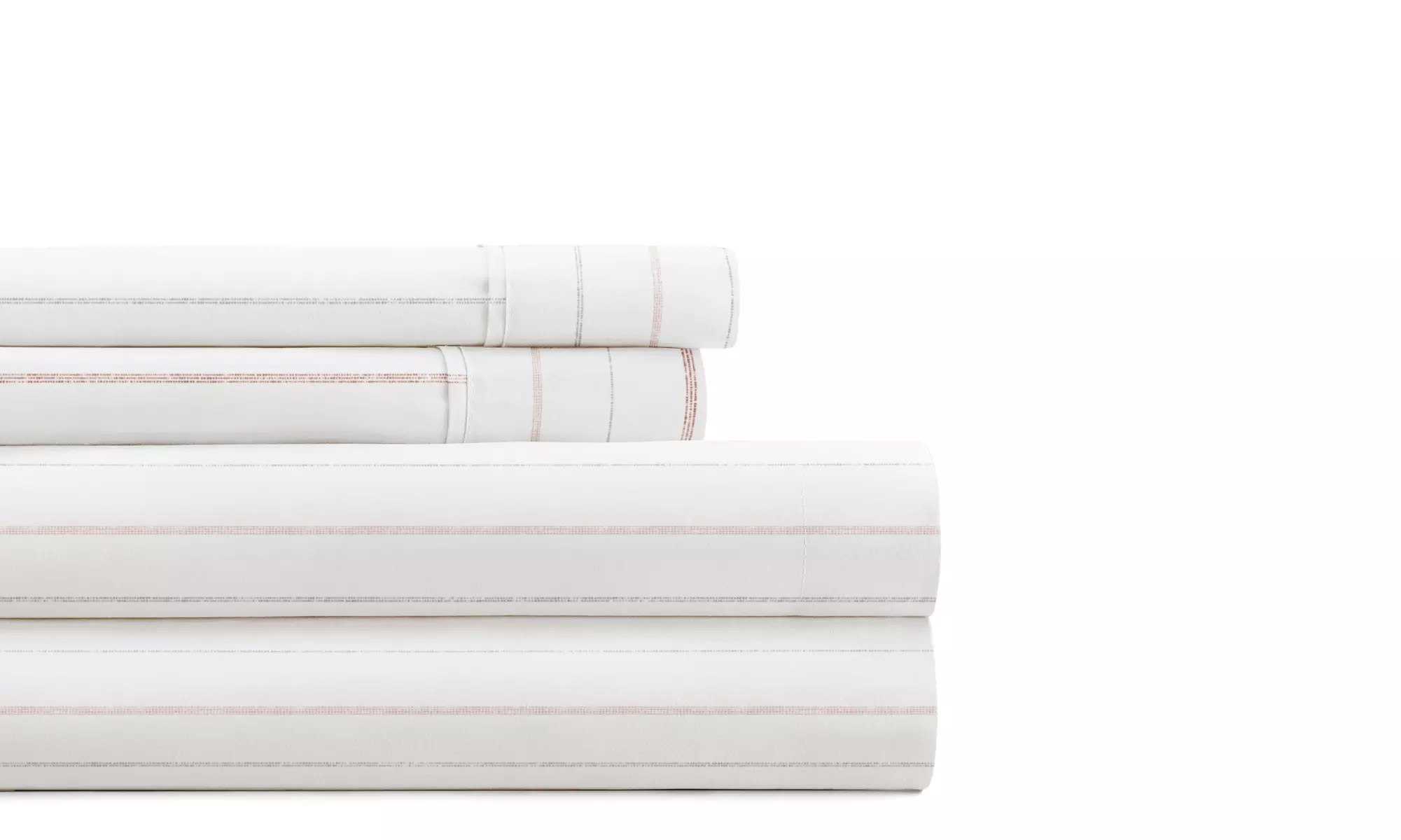 Simply Soft 4 Piece Sheet Set Patterned Microfiber Bedding, Soft Stitch Stripe