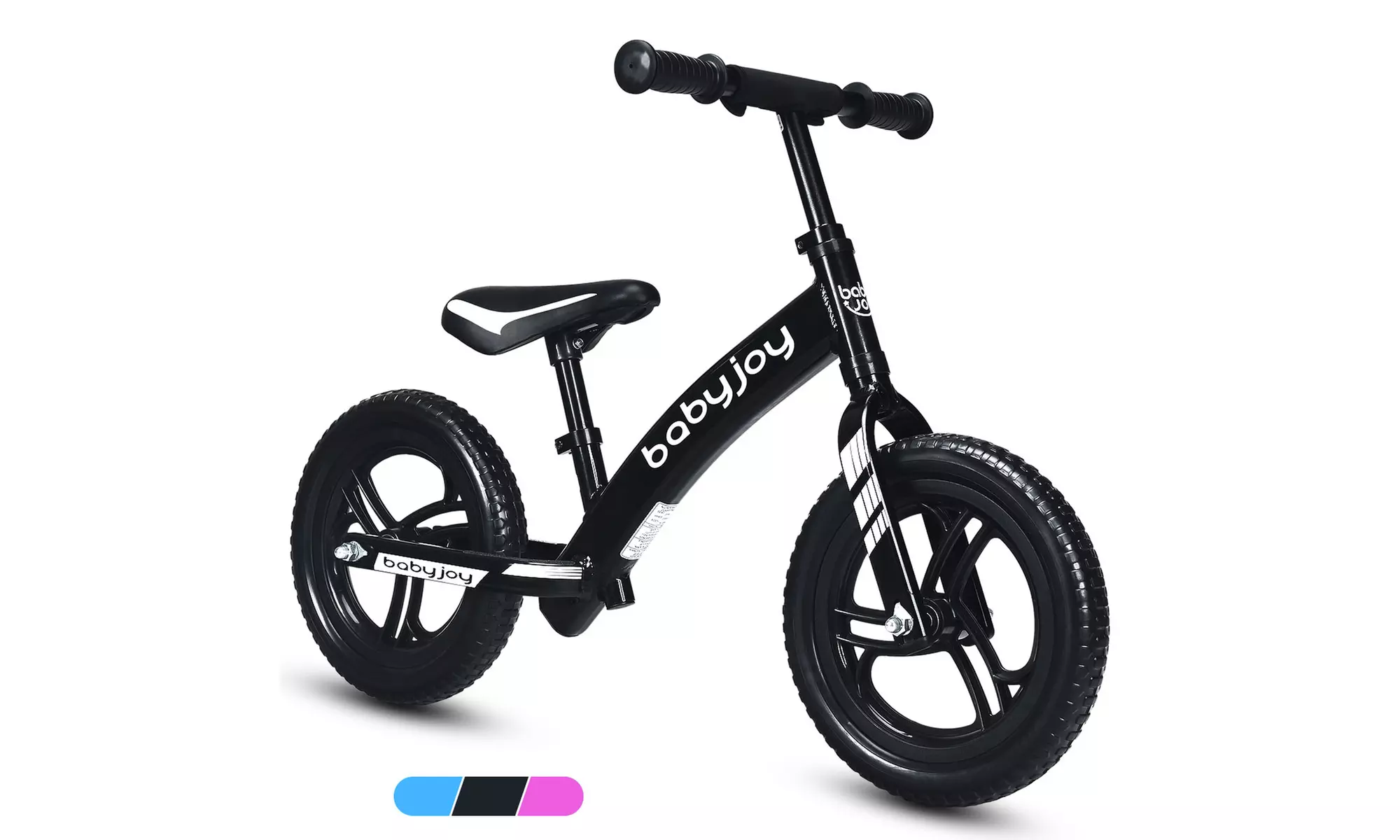 Costway 12'' Kids No-Pedal Learn To Ride Pre Bike w/ Adjustable Seat  3 color - Primary Image