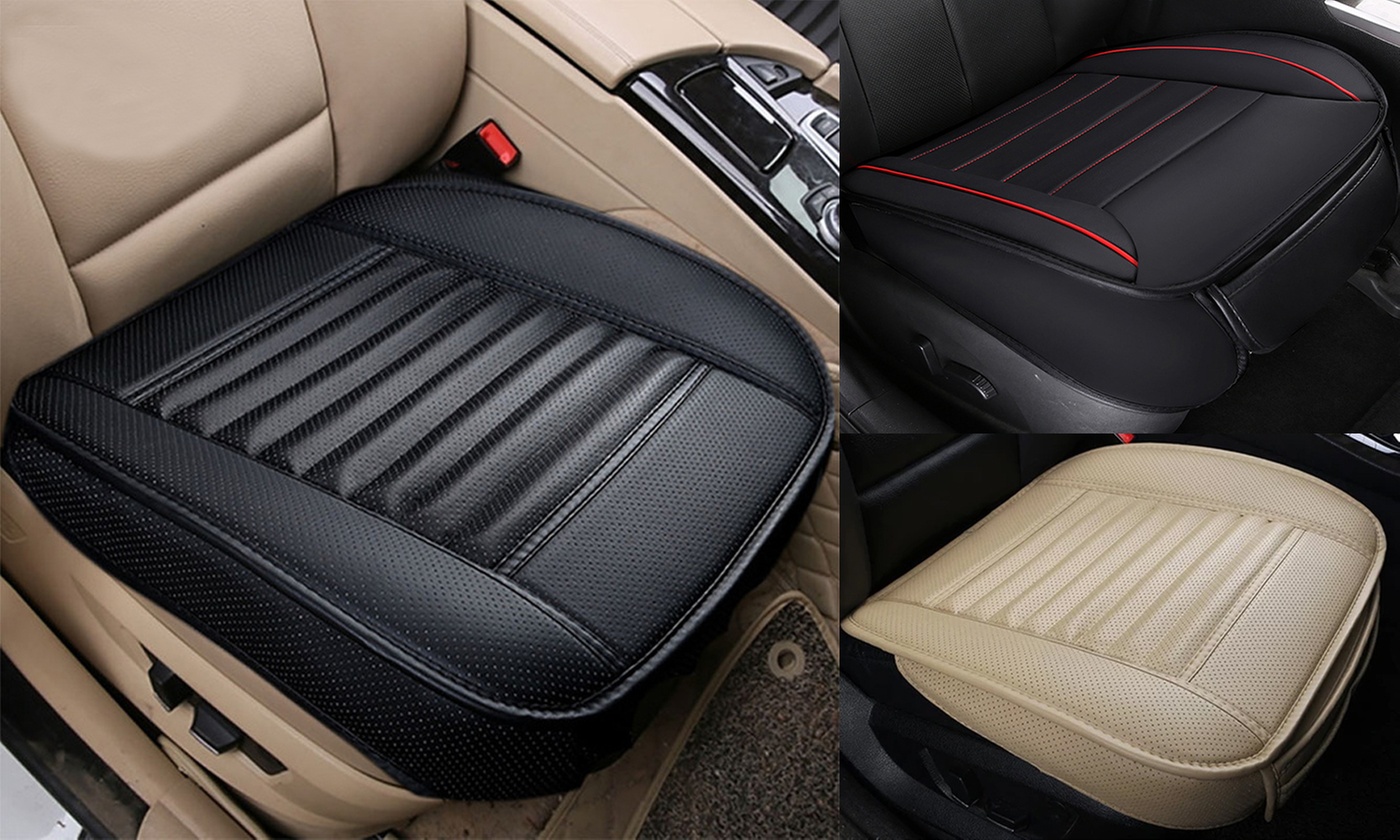 Universal PU Leather Car Seat Cover Front Seat Chair Cushion Protector