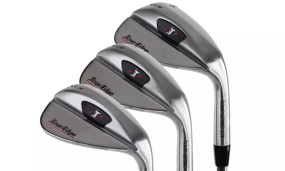 Tour Edge Golf TGS 3-Piece Wedge Set (52*/56*/60*) Approach, Sand & Lob - NEW - Primary Image