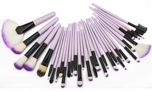 Professional 32 Piece Make Up Brush Set with Bag