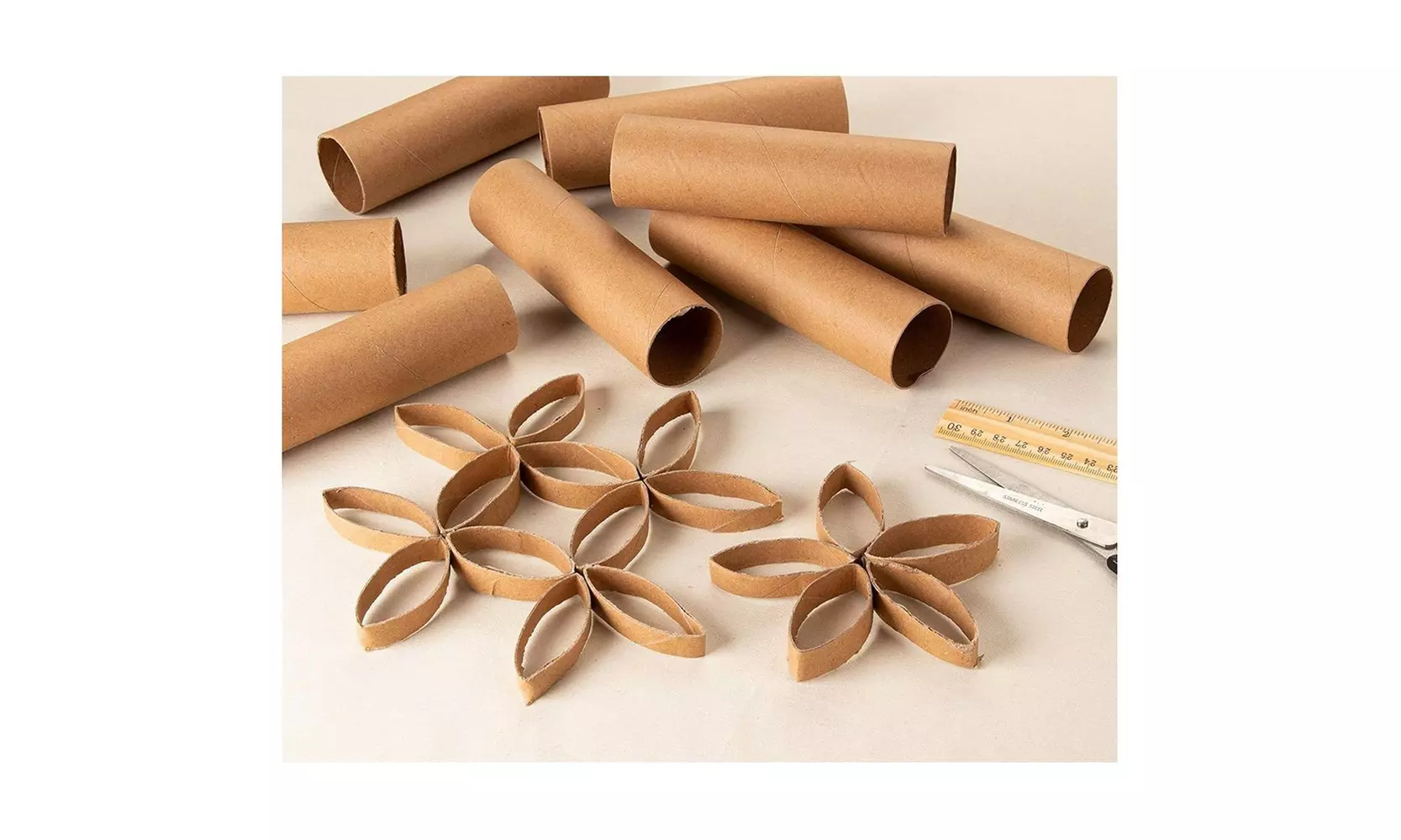 24-Pack Cardboard Tubes Craft Rolls Empty Toilet Paper for Kid Art, Brown 5.9" - Second Medium