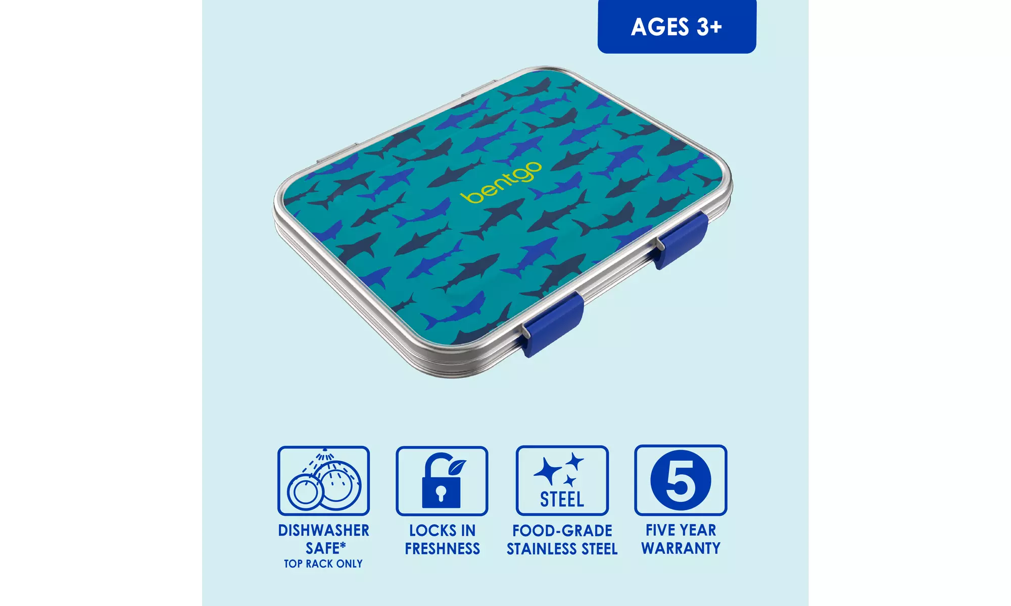 Bentgo Kids Stainless Steel Leak-Resistant Lunch Box