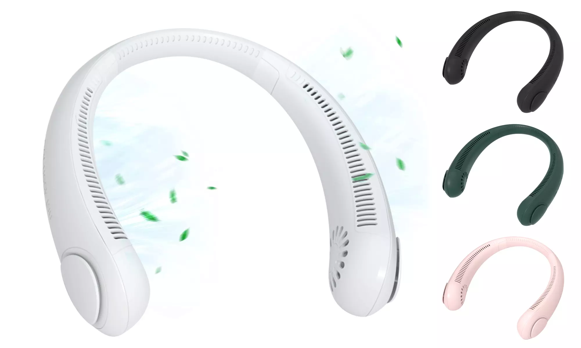 Portable Neck Fan Wearable Bladeless Neck Fans Hands Free Fan for Sport Travel - Primary Image