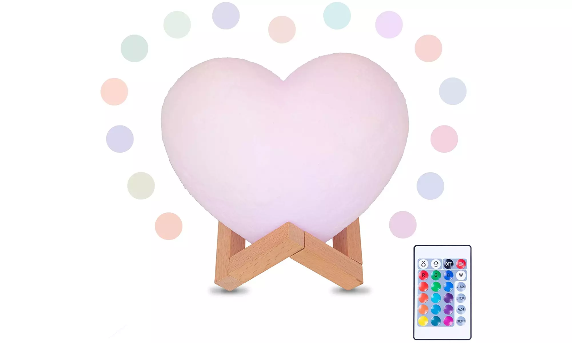 Moon, Galaxy, or Earth Color-Changing 3D Lamp w/ Touch Sensor & Remote Control