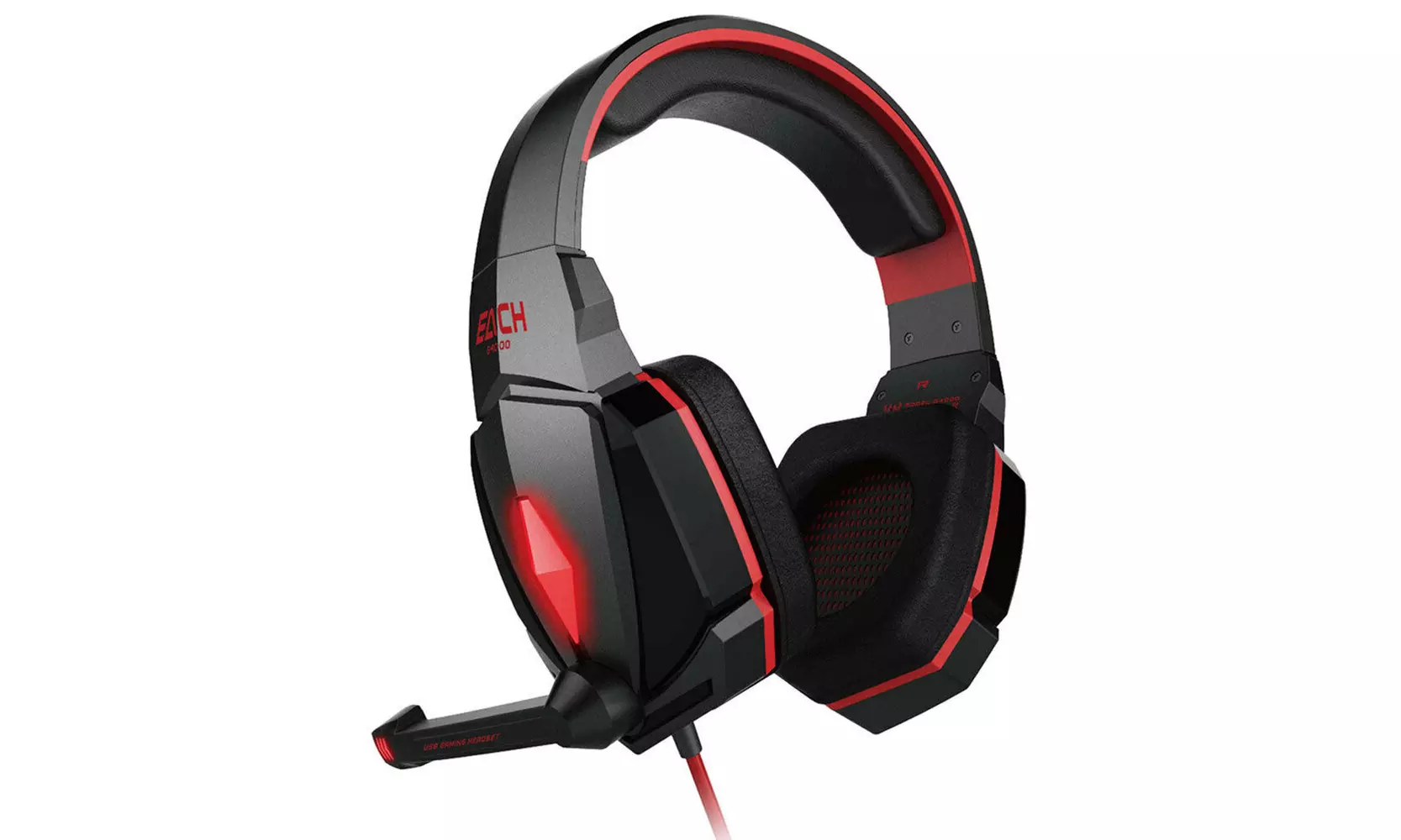 EACH G4000 Pro Game Gaming Headset 3.5mm LED Stereo PC Headphone with Microphone - Second Medium