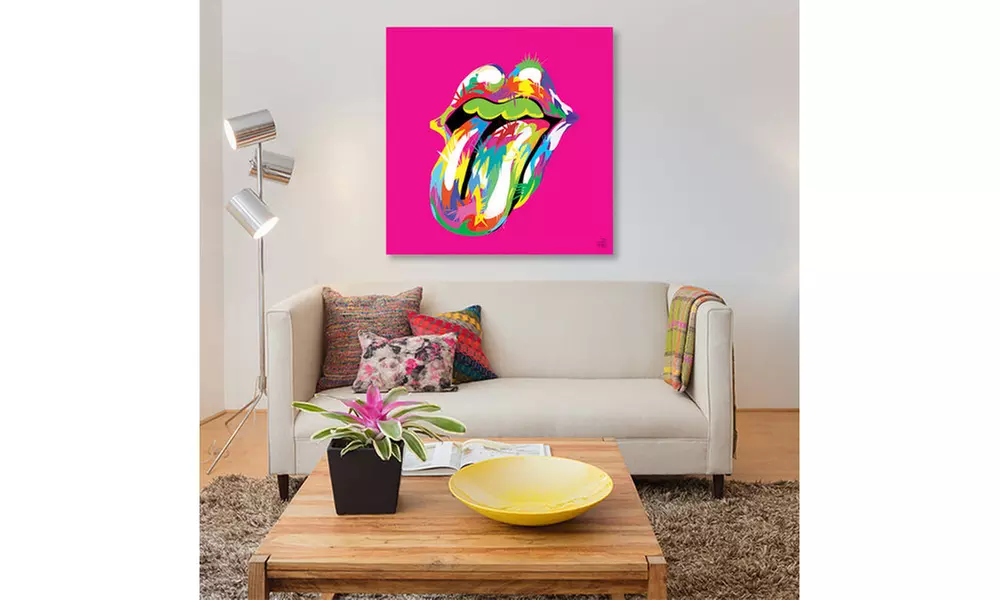 Rolling Mouth Swag by TECHNODROME1 Canvas Print - Second Medium