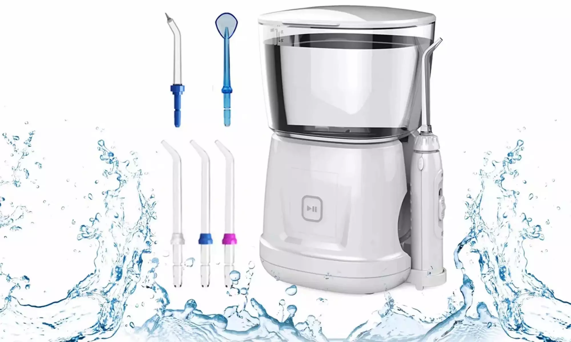 Whitening Water Flosser Electric Oral Irrigator Flosser Whitens Teeth Gently - Primary Image
