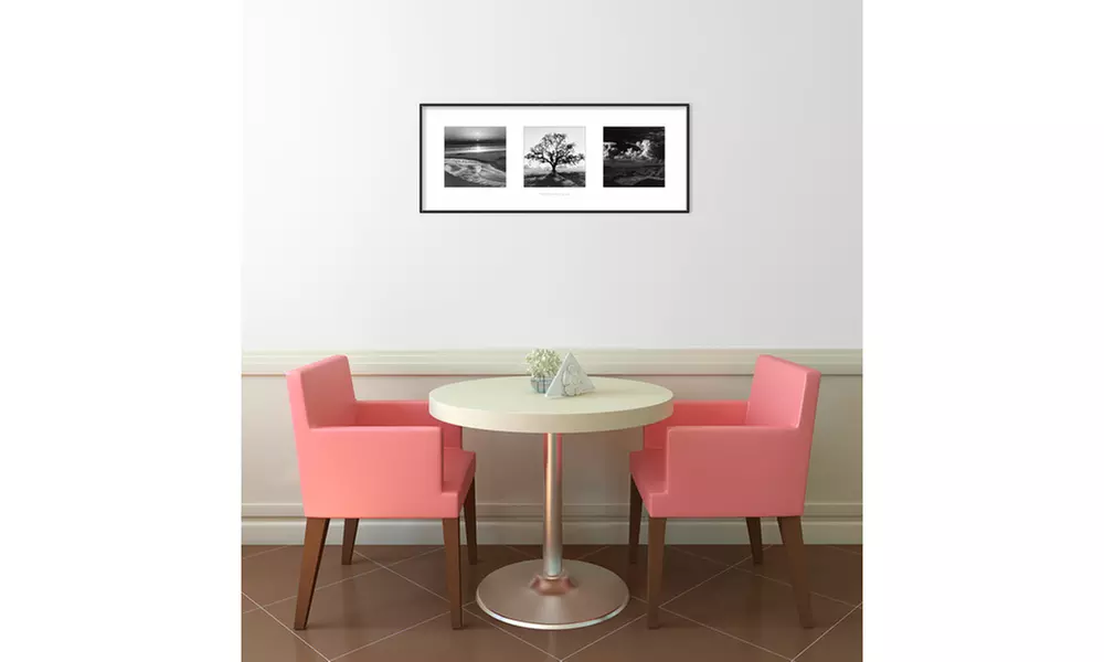 Ansel Adams 'Fiat Lux: Trilogy' Framed Art Print 36x14-in - Second Medium
