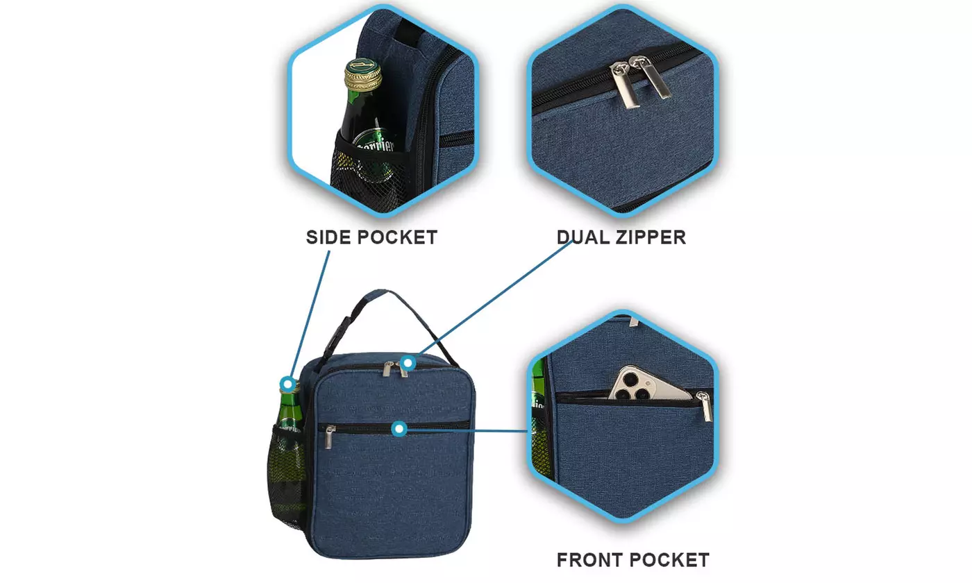 Insulated Lunch Bag Adult Lunch Box for Work School Leakproof
