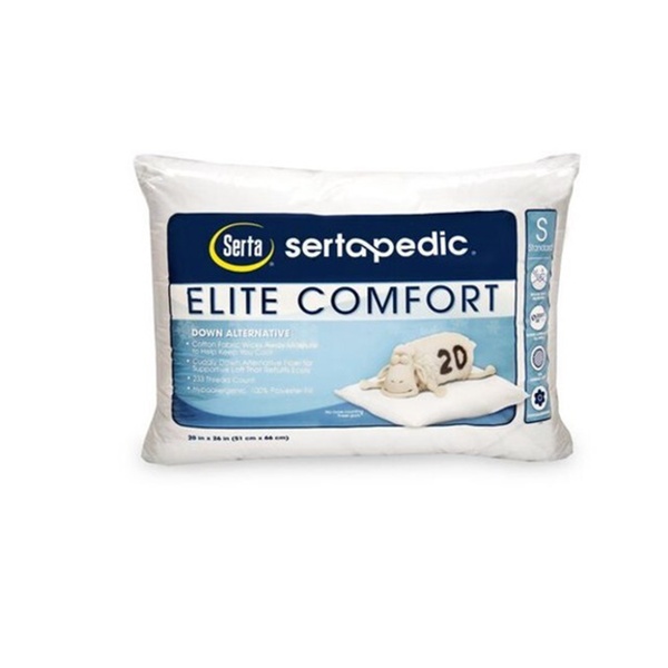Sertapedic Elite Comfort Down Alternative Pillow 100 Cotton