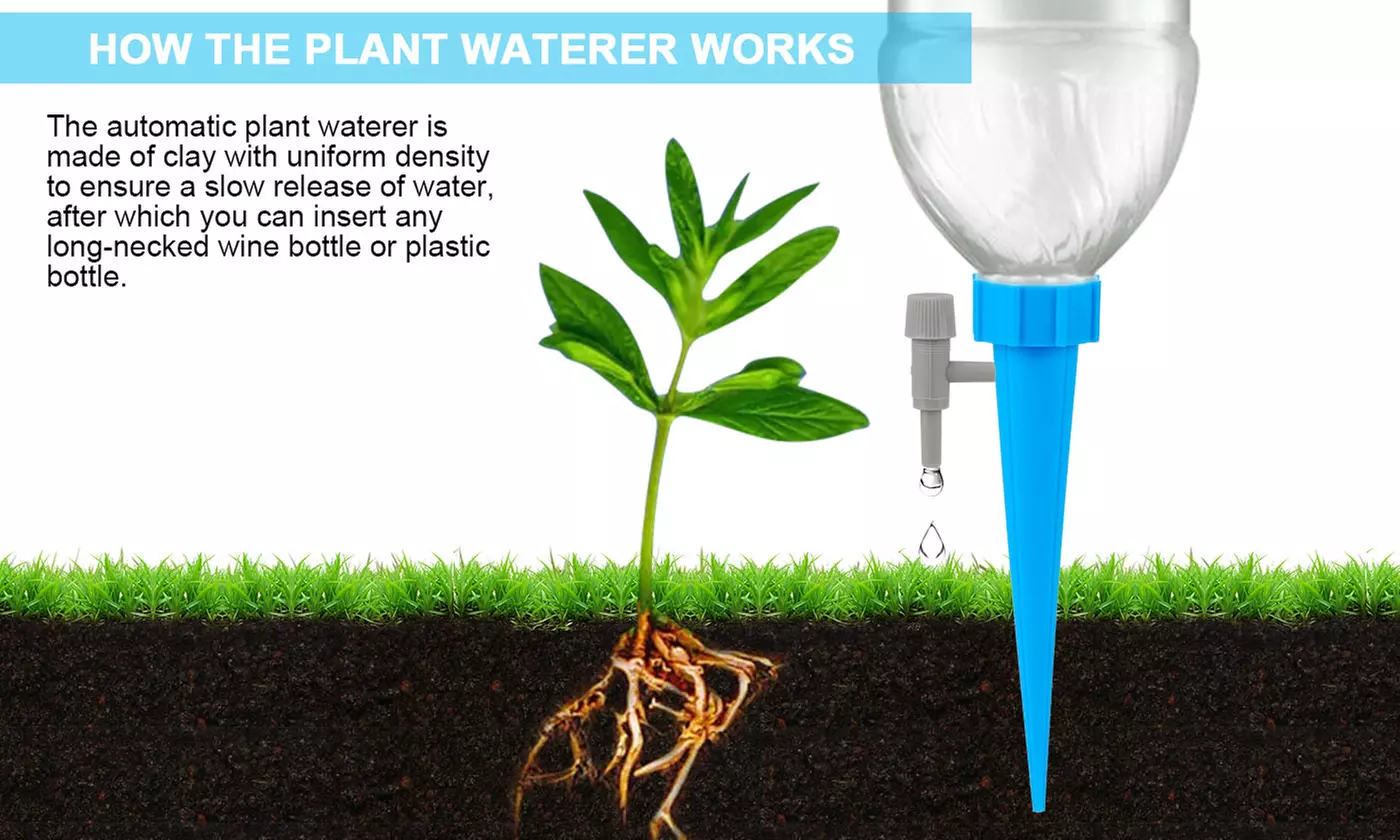 Automatic Plant Self Watering Spikes Devices Adjustable Drip Irrigation System