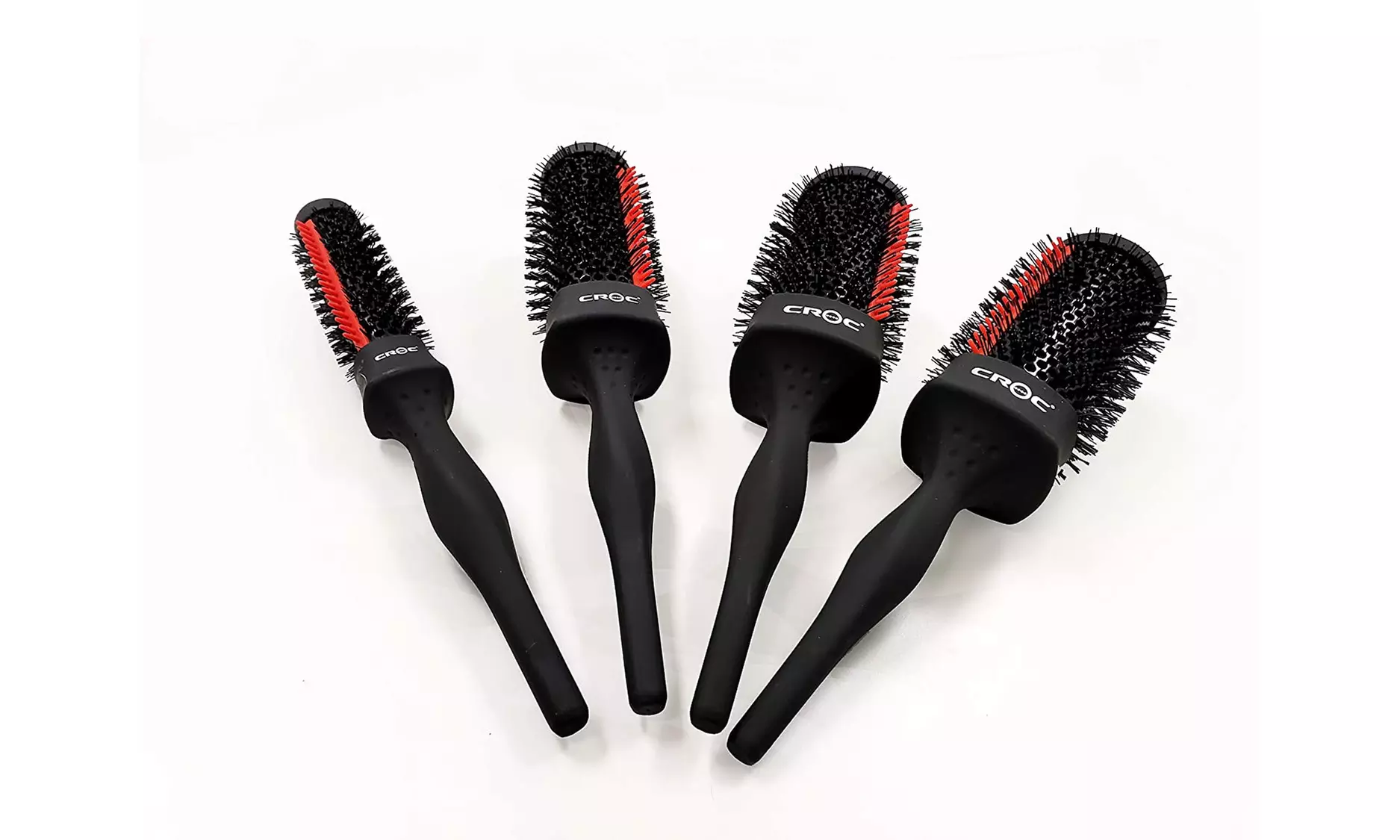 CROC Silicone Thermal Round Lightweight Hair Brush 53mm Red - Second Medium