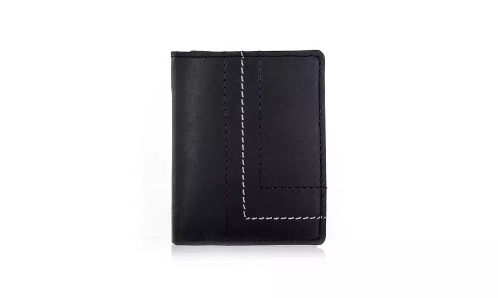 Faddism BRANDIO Series Men's Genuine Leather Bifold Wallet With Design - Primary Image