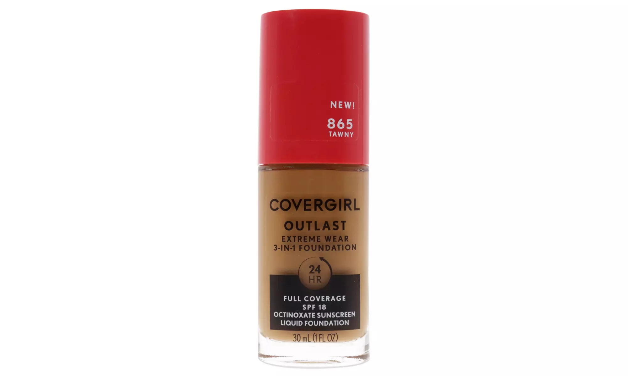 CoverGirl Outlast Extreme Wear 24Hr 3-in-1 Foundation SPF 18 - 865 Tawny - Primary Image
