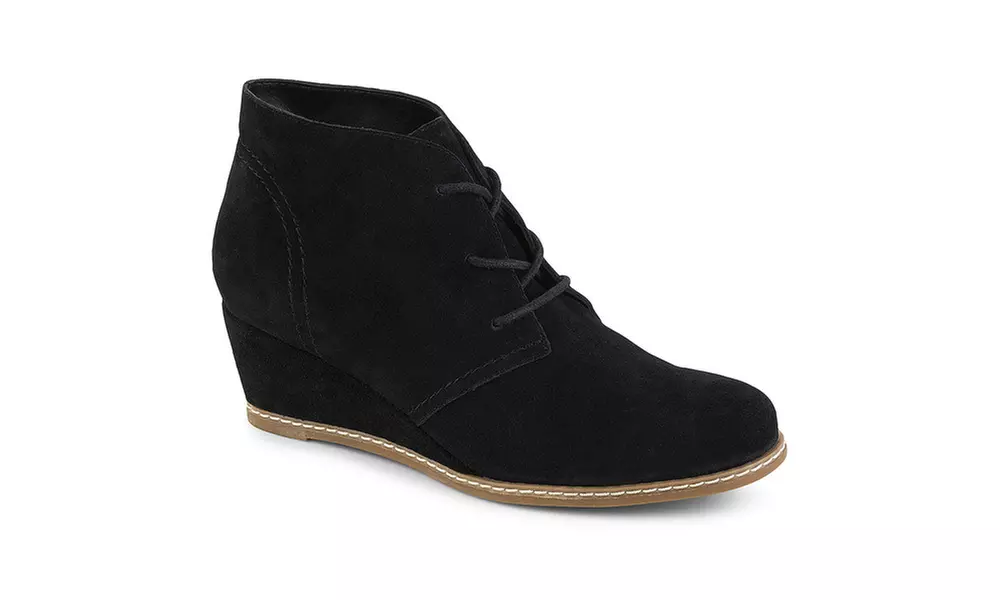 Bjorndal Womens Rachel Wedge Heel Chukka Booties Old - Primary Image