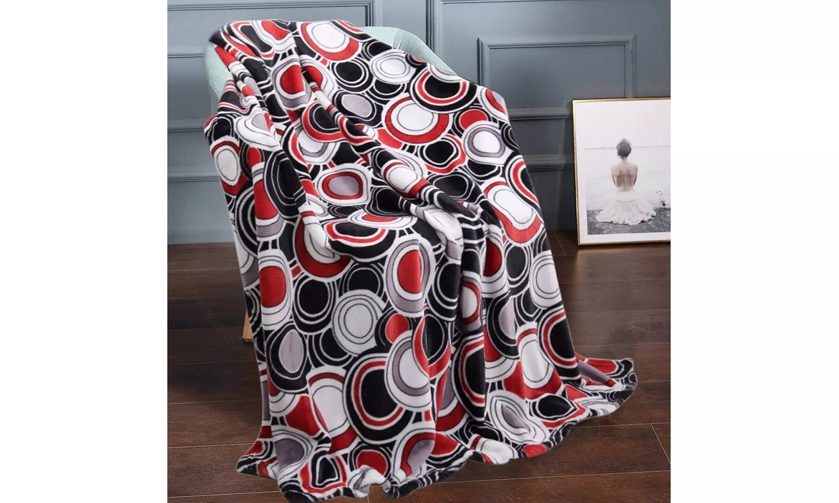 Soft Flannel Fleece Throw Blanket For Sofa Couch Travel