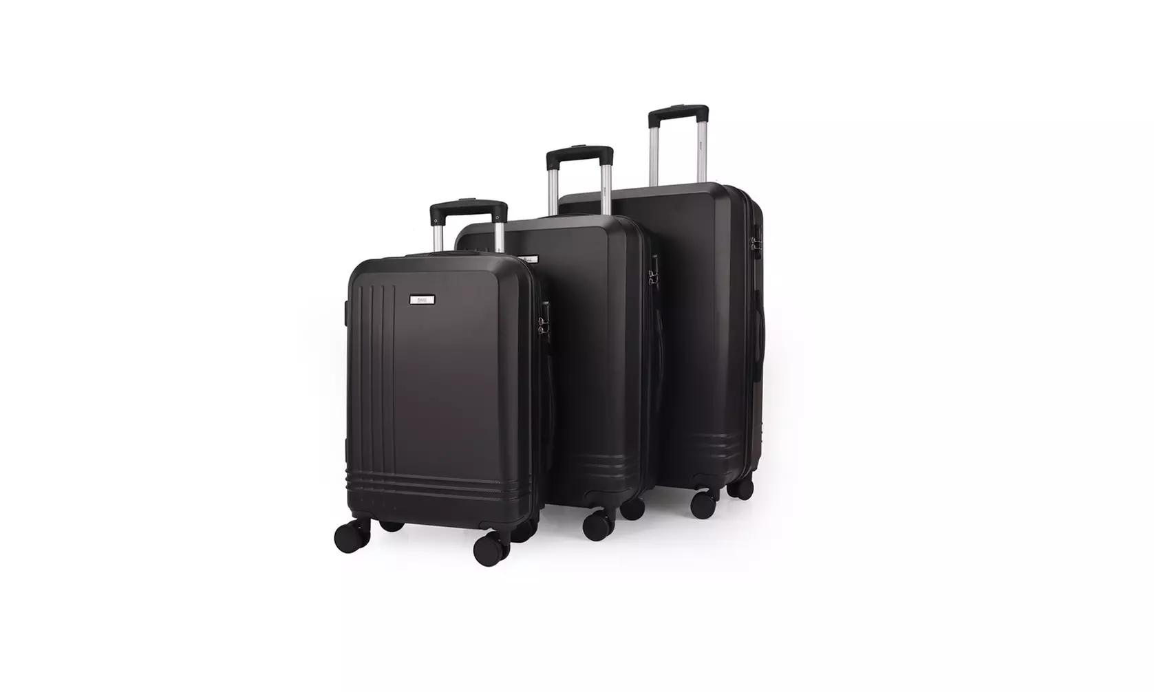 3-Piece Hardside Luggage Set with 360 Dual Spinner Wheels and Combo Lock