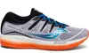 Saucony Triumph ISO 5 Mens Sneaker - White/Black/Orange - Size 9.5