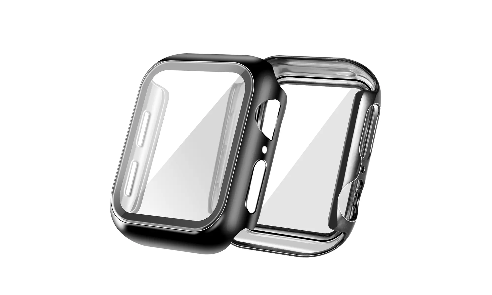 Case&Tempered Glass Screen Protector For Apple Watch SE/Series 4/5/6 40mm/44mm