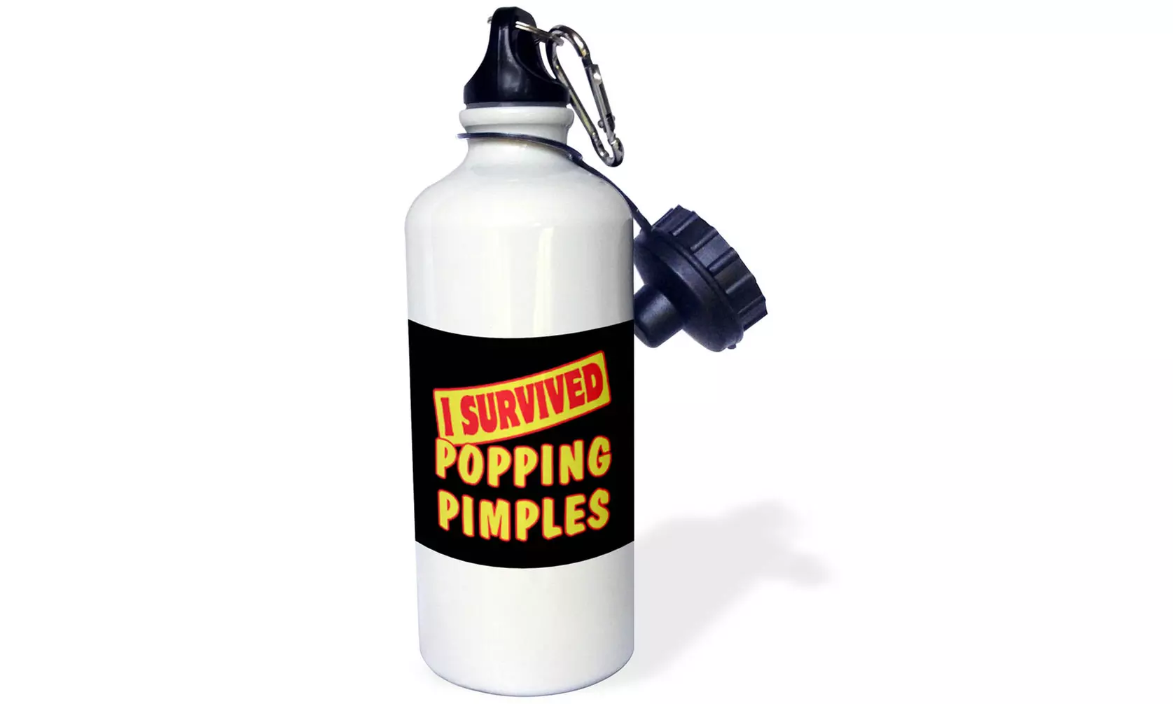  Water Bottle I Survived Popping Pimples Survial Pride And Humor Design  - Primary Image