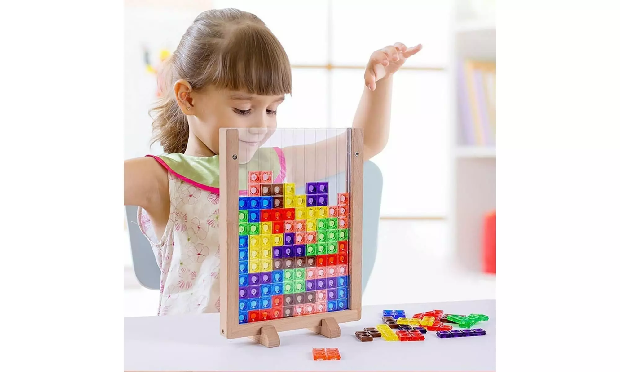 Zummy Wooden Transparent Brain Teasers Blocks Puzzle Brain Teasers Toy