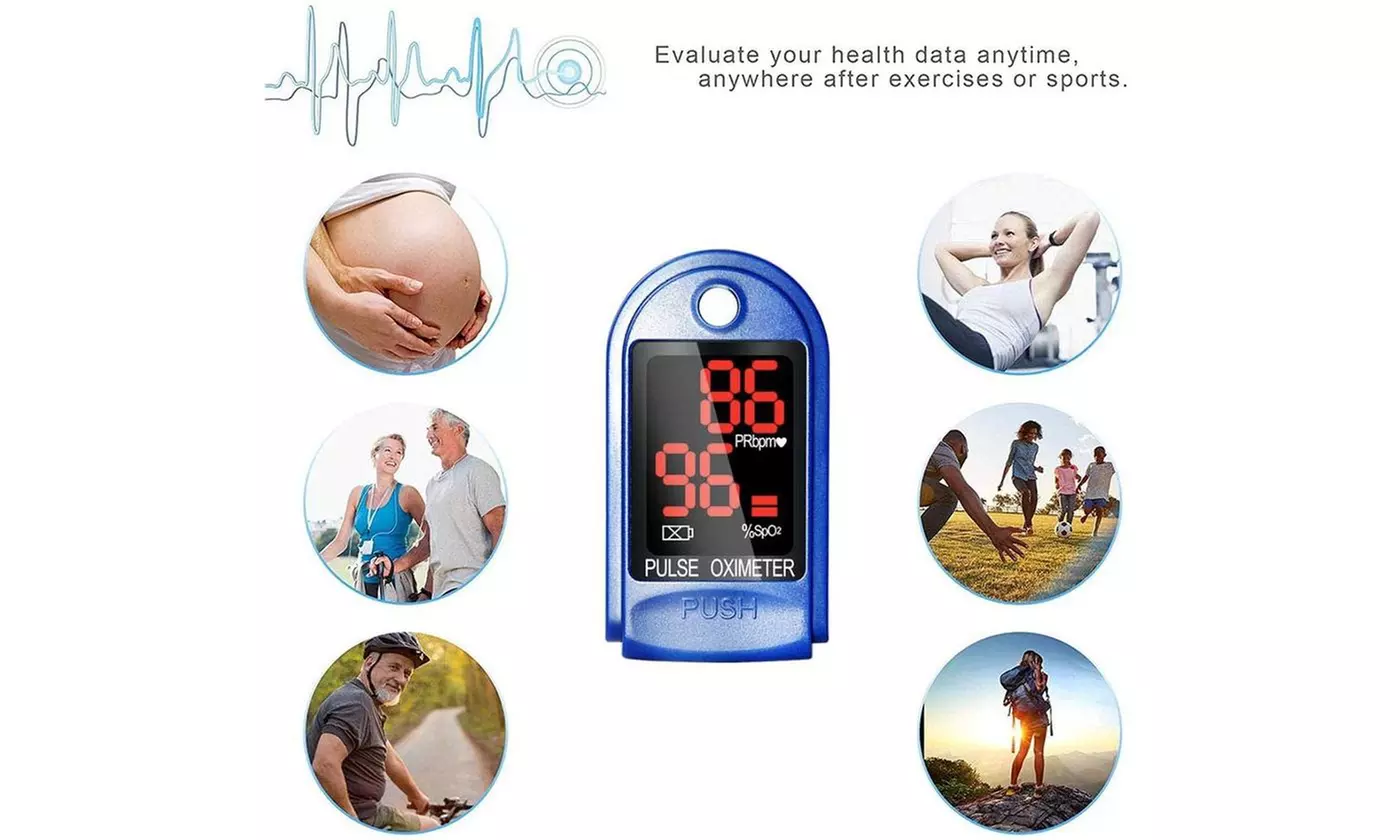 Pulse Oximeter - Fingertip Blood Oxygen Saturation Patient Monitor - Second Medium
