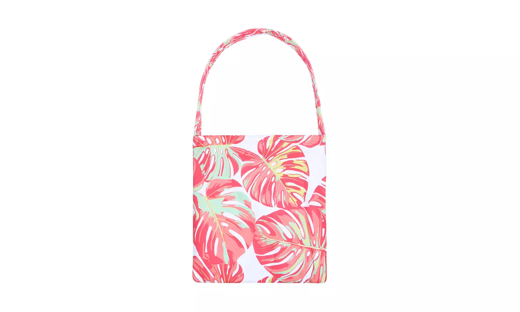 Riah Fashion's 2in1 Beach Towel Leaf Print Foldable Tote Bag-ETW10179 - Second Medium