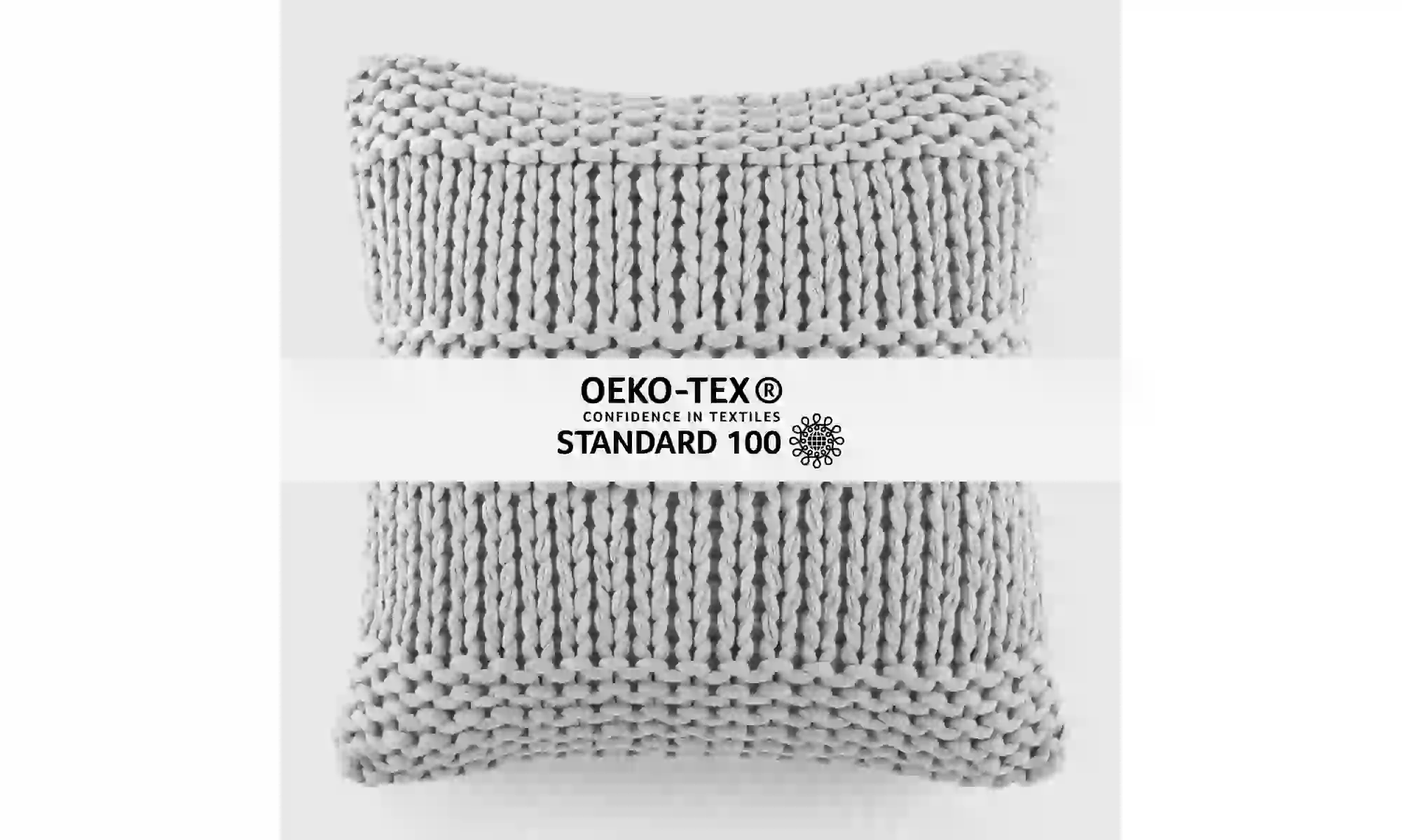 iEnjoy Home Cozy Chunky Knit Acrylic Decor Throw Pillow