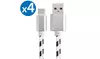 4x USB-C Type C Cable Fast Charging Cord For Samsung Galaxy S8 S9 S10 Note 8 9