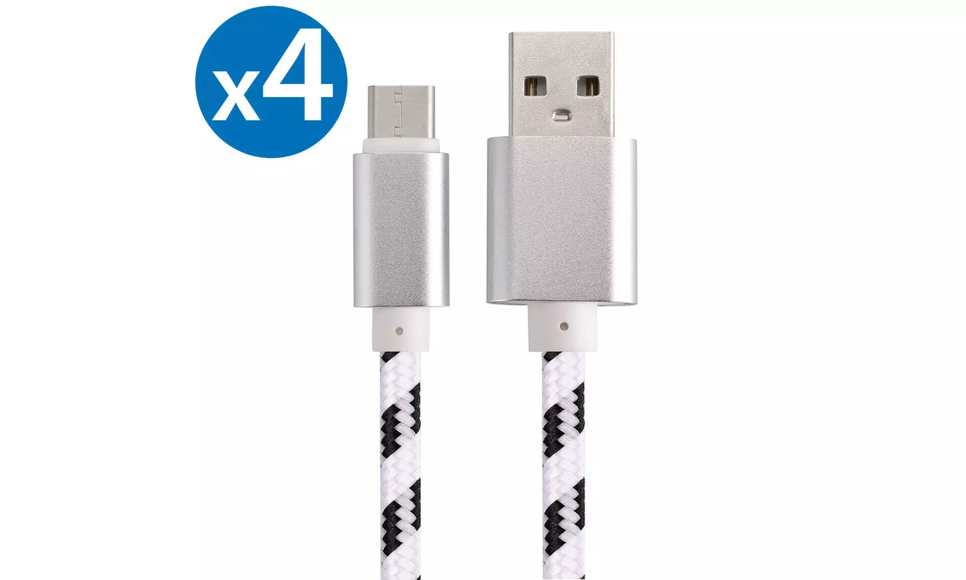 4x USB-C Type C Cable Fast Charging Cord For Samsung Galaxy S8 S9 S10 Note 8 9 - Primary Image