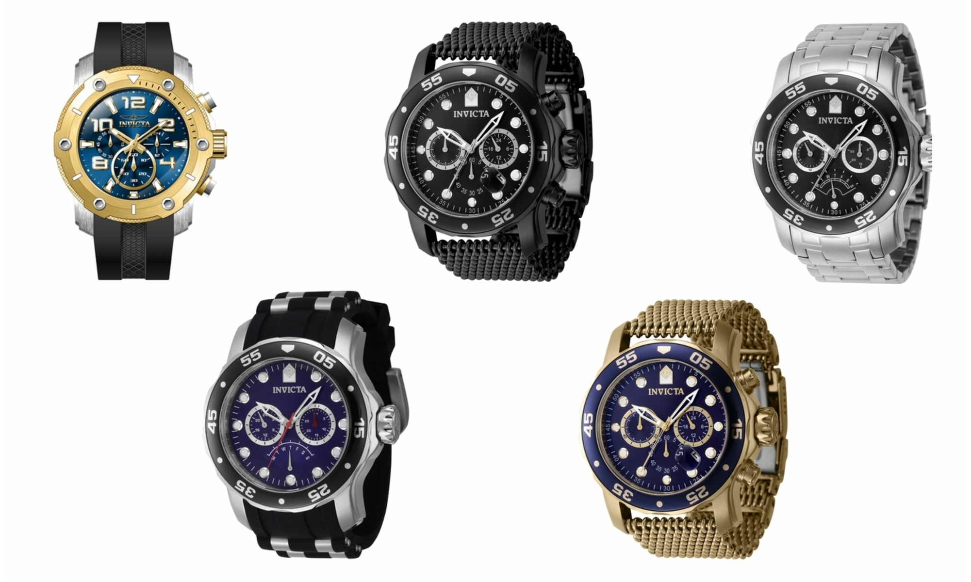 Invicta Men's Pro Diver Chronograph Watches