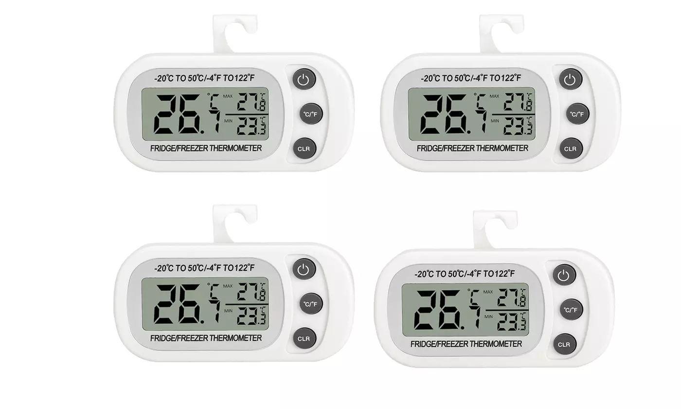 Thermometer Digital Fridge Freezer Waterproof Large LCD Display