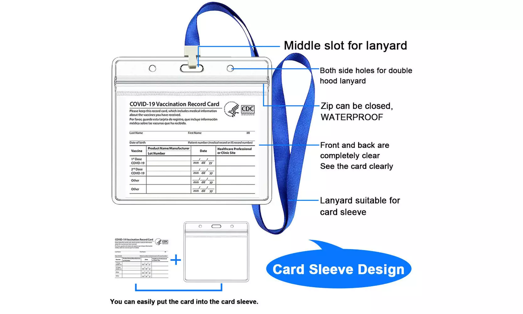 Family Passport Holder Wallet with RFID Blocking with BONUS