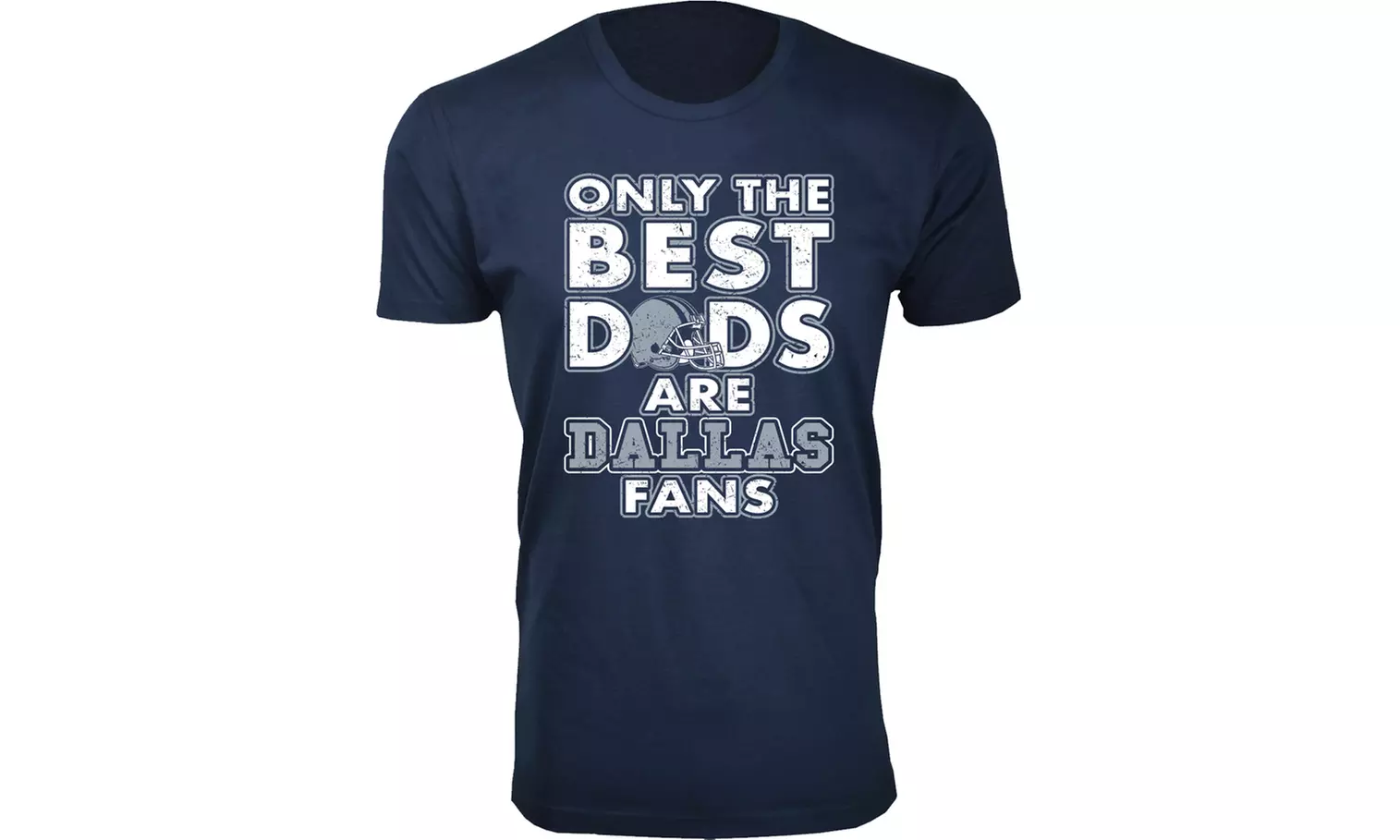 Men Only The Best Dads Football Fan T-Shirt (M-3XL)
