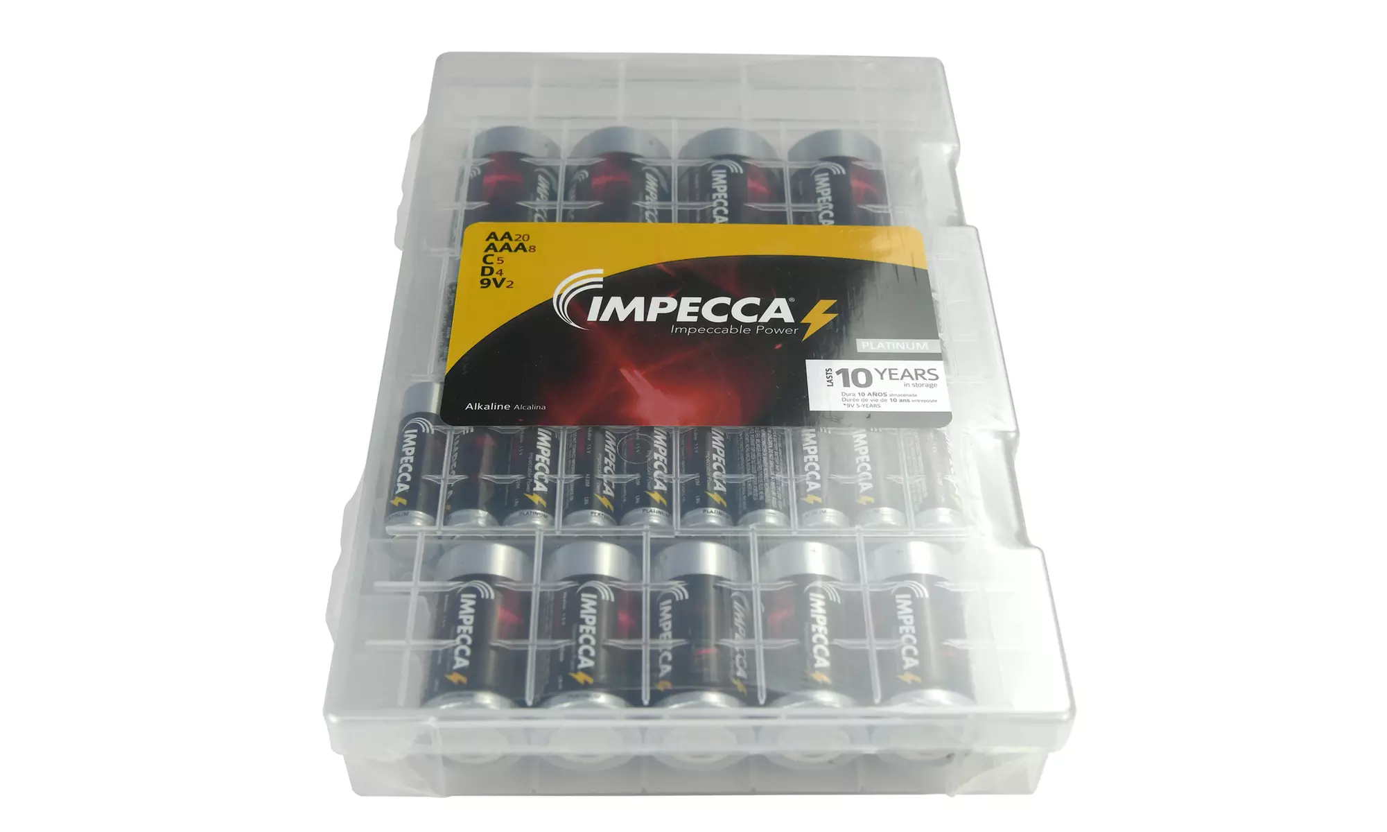 High Performance Alkaline AA2/AAA8/C5/D4/9V2 value pack  - Primary Image