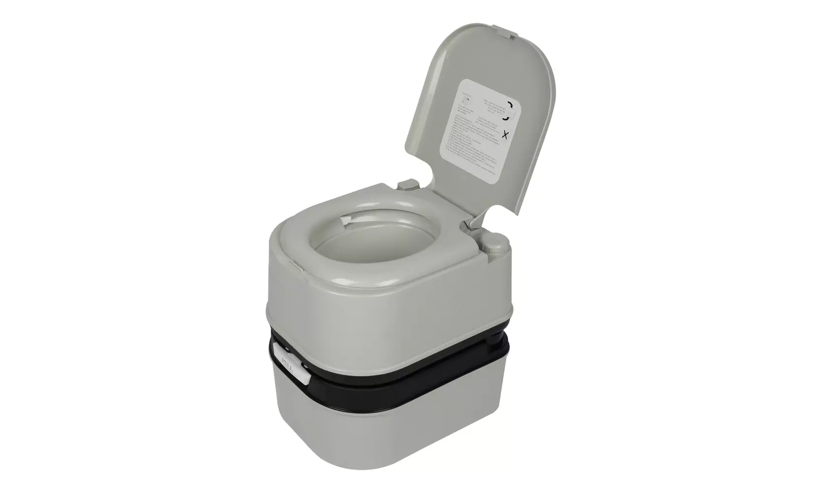 20/24L Portable Removable Flush Toilet Grey - Primary Image