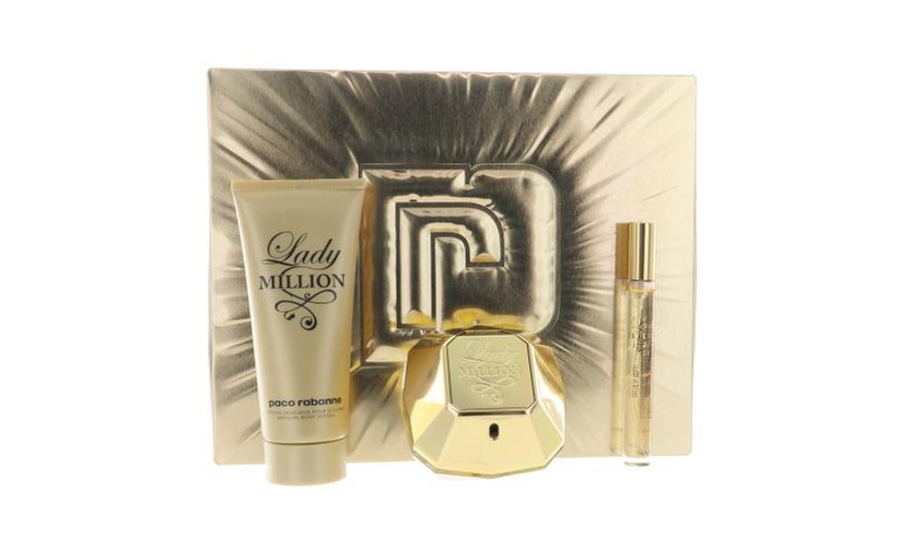 Paco Rabanne Lady Million Eau De Parfum Gift Set for Women (3 Piece)